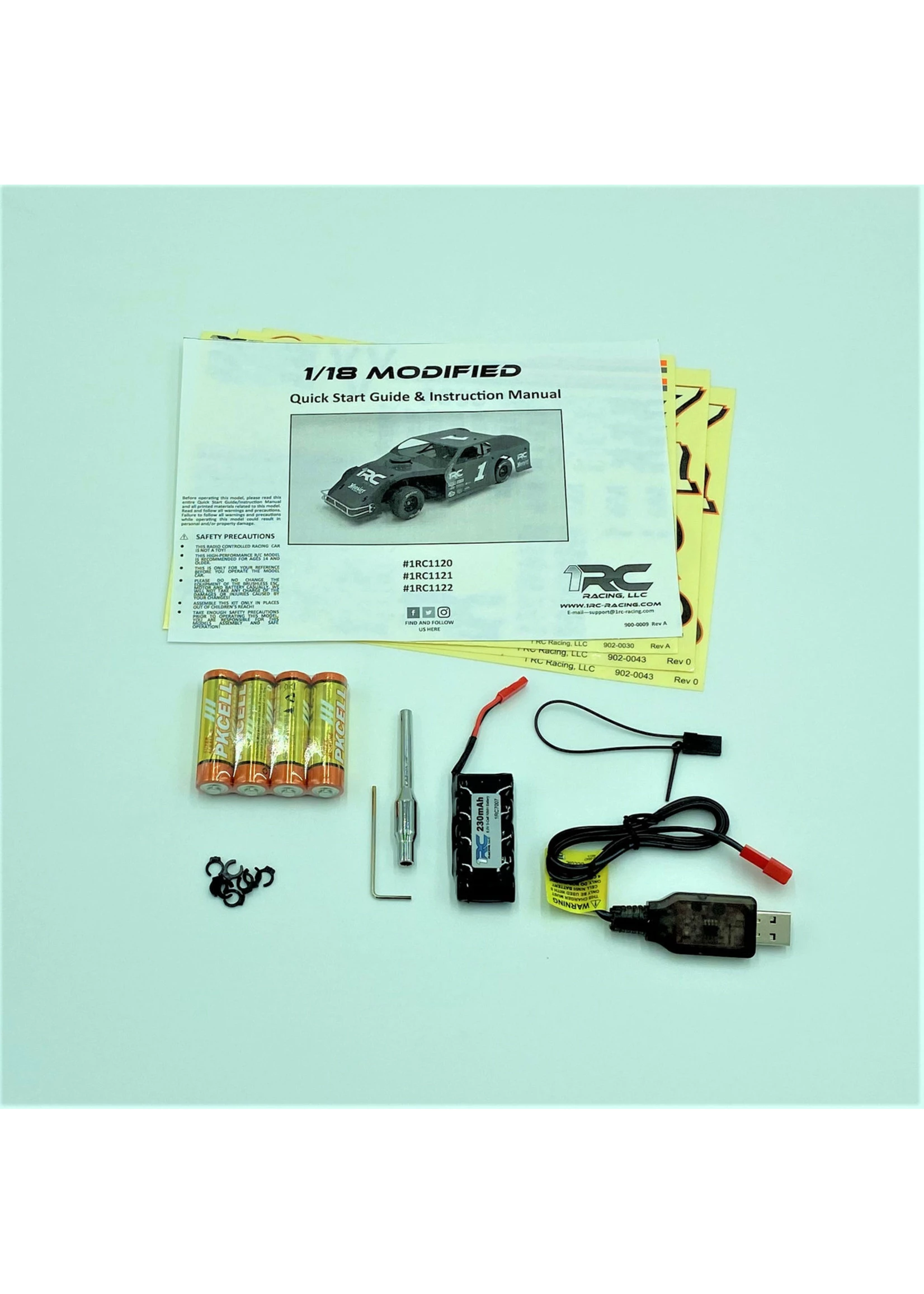 1RC1120 - 1/18 Modified, RTR - Red - Image 8