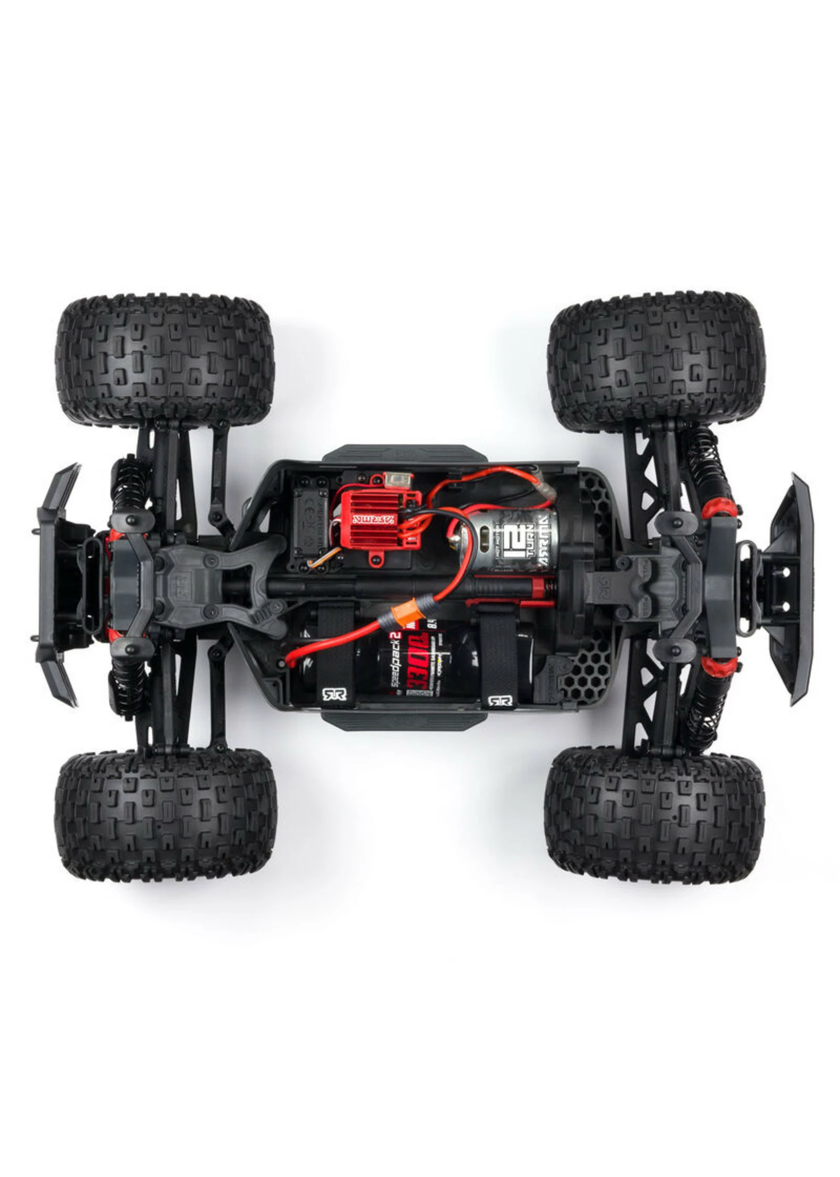 Arrma 1/10 GRANITE 4X4 V3 MEGA 550 Brushed Monster Truck RTR - Red - Image 4