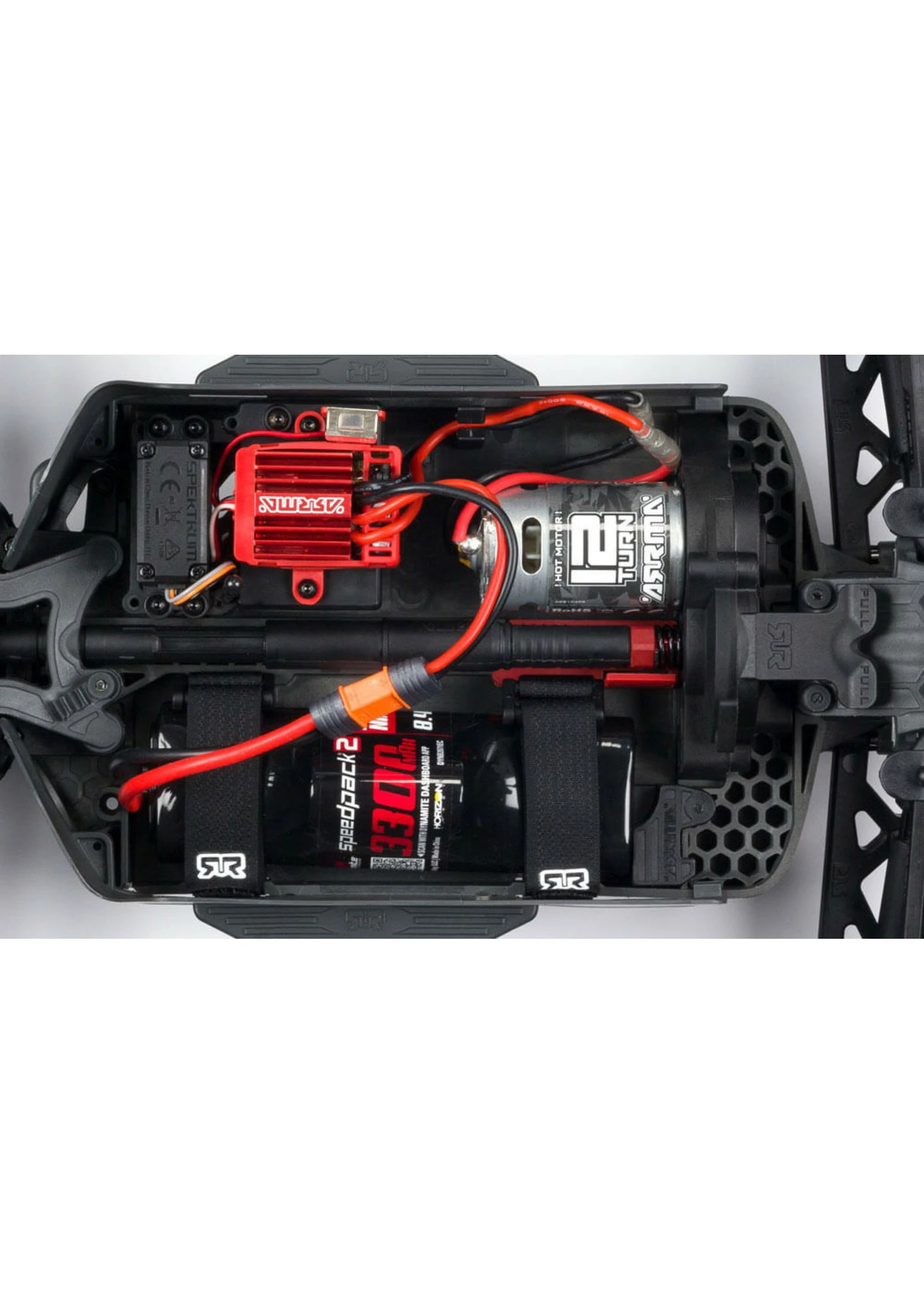 Arrma 1/10 GRANITE 4X4 V3 MEGA 550 Brushed Monster Truck RTR - Red - Image 6