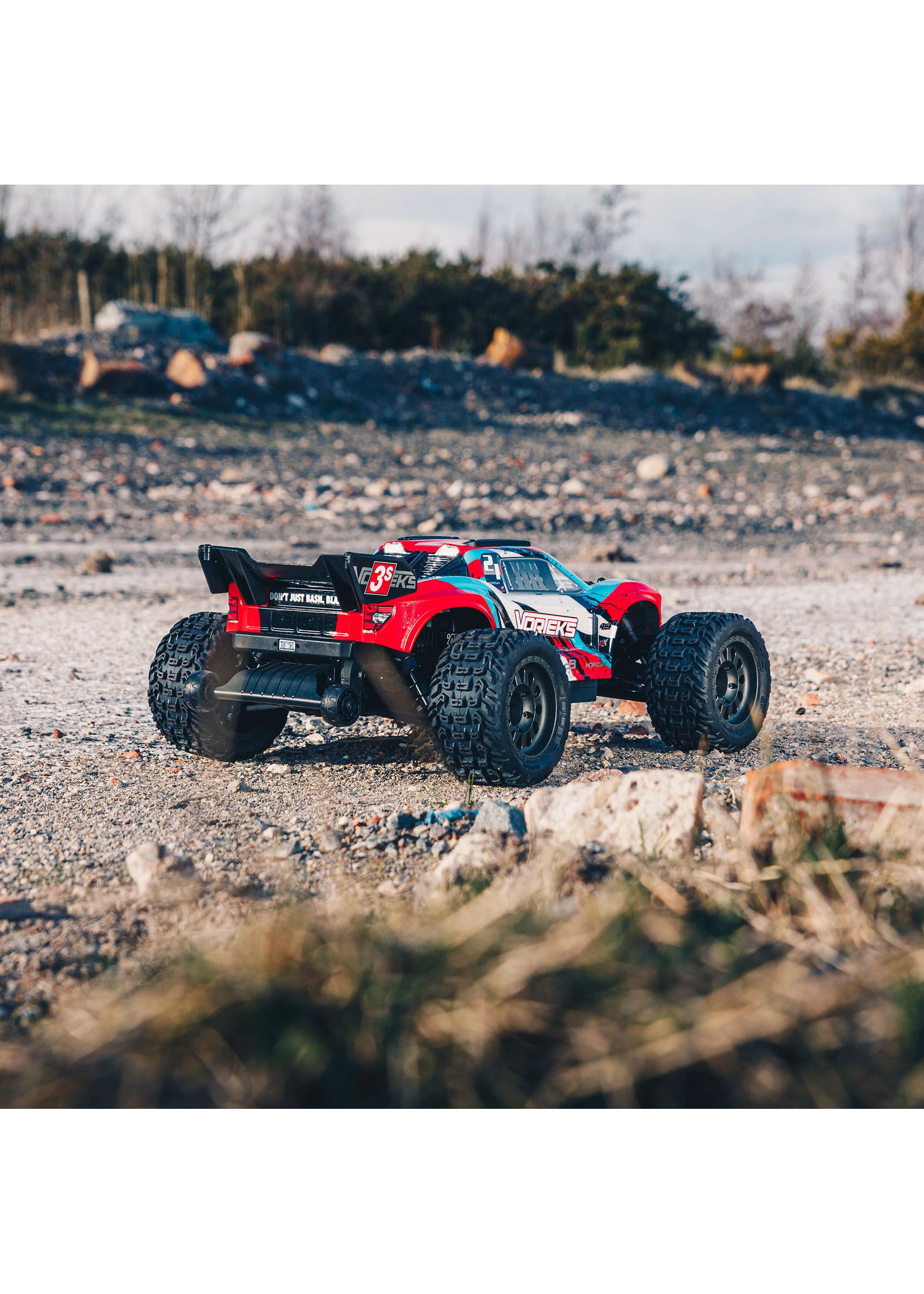 Arrma 1/10 VORTEKS 4X4 3S BLX Stadium Truck RTR - Red - Image 10