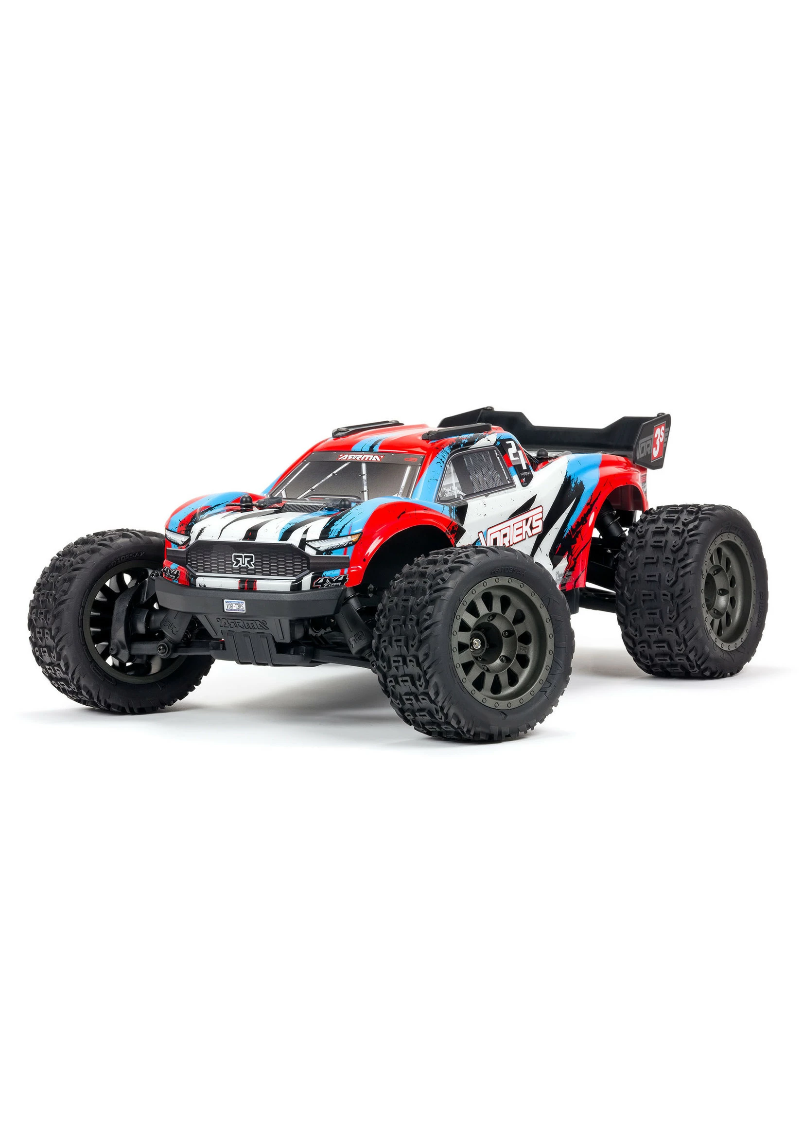 Arrma 1/10 VORTEKS 4X4 3S BLX Stadium Truck RTR - Red