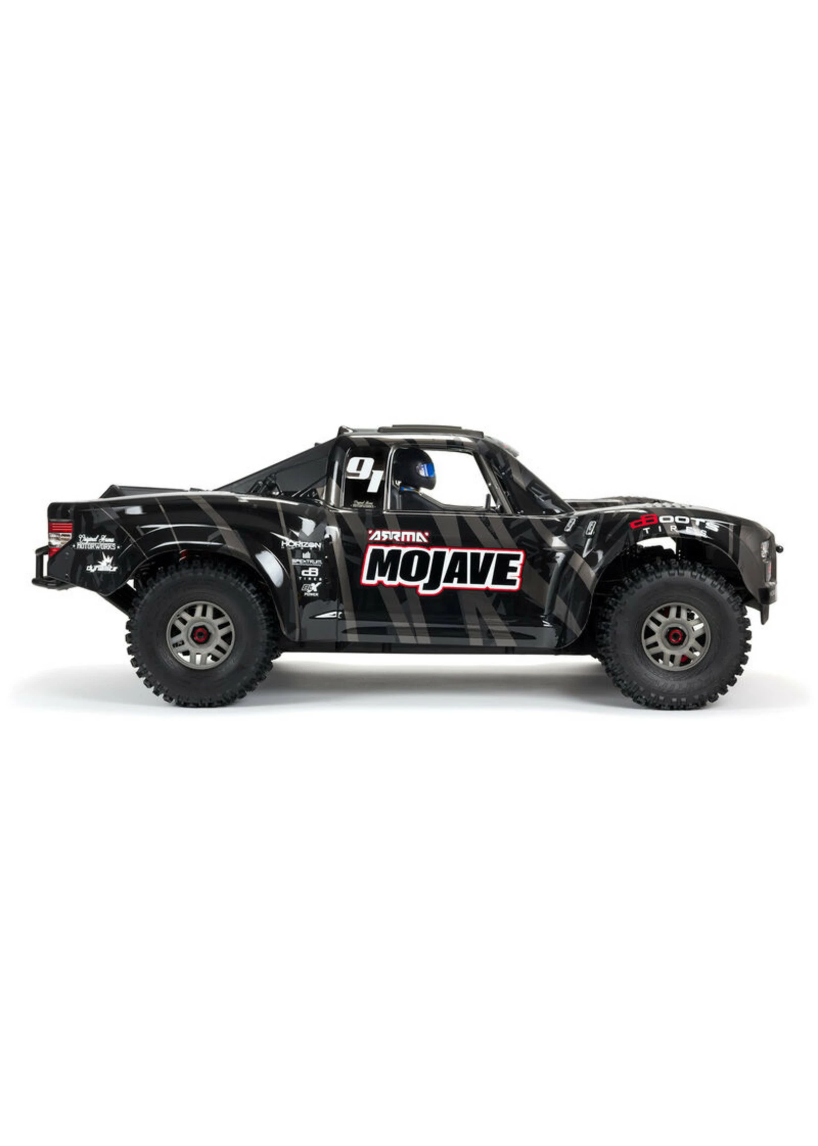 Arrma 1/7 MOJAVE 4WD EXtreme Bash Roller Desert Truck - Black - Image 2