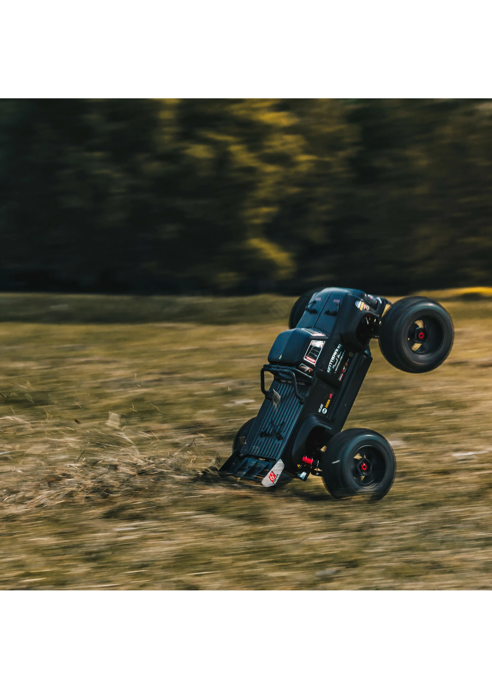 Arrma 1/8 NOTORIOUS 6S V5 4WD BLX Stunt Truck With Spektrum Firma RTR - Black - Image 7