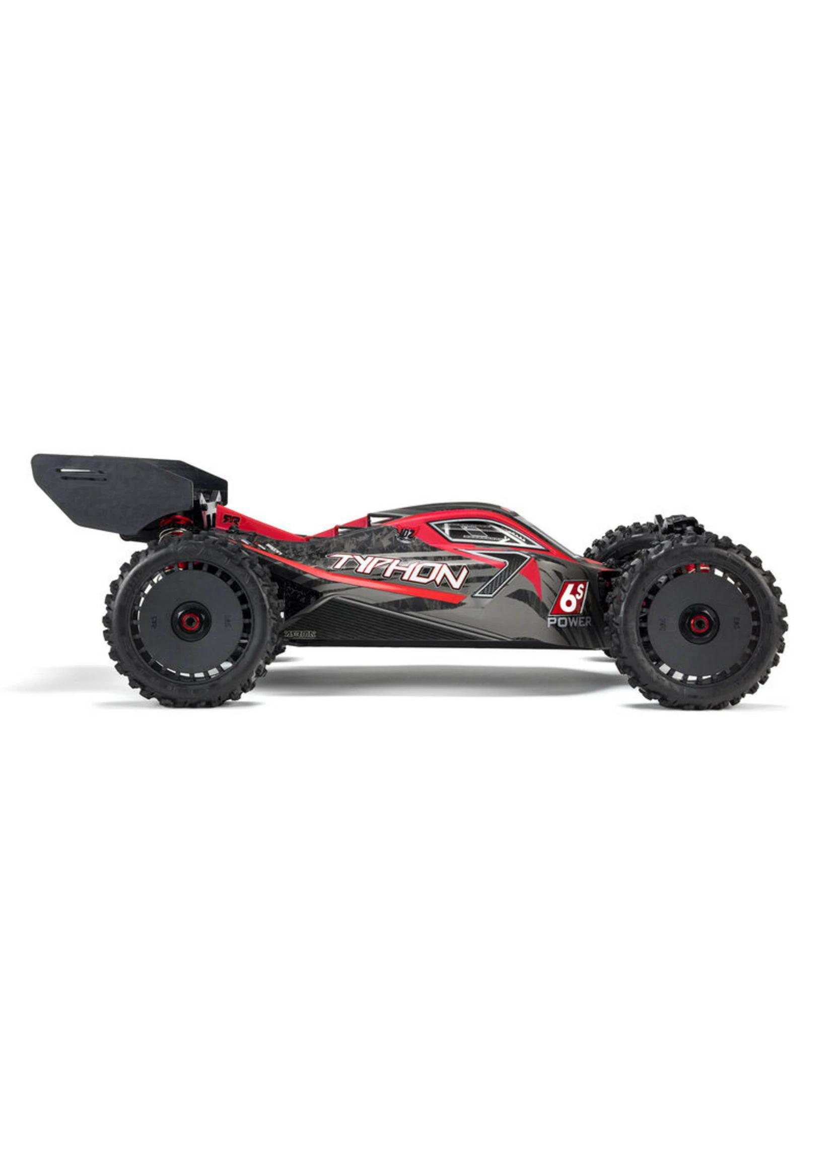Arrma 1/8 TYPHON 6S BLX 4WD Brushless Buggy With Spektrum RTR - Red/Grey V5 - Image 2