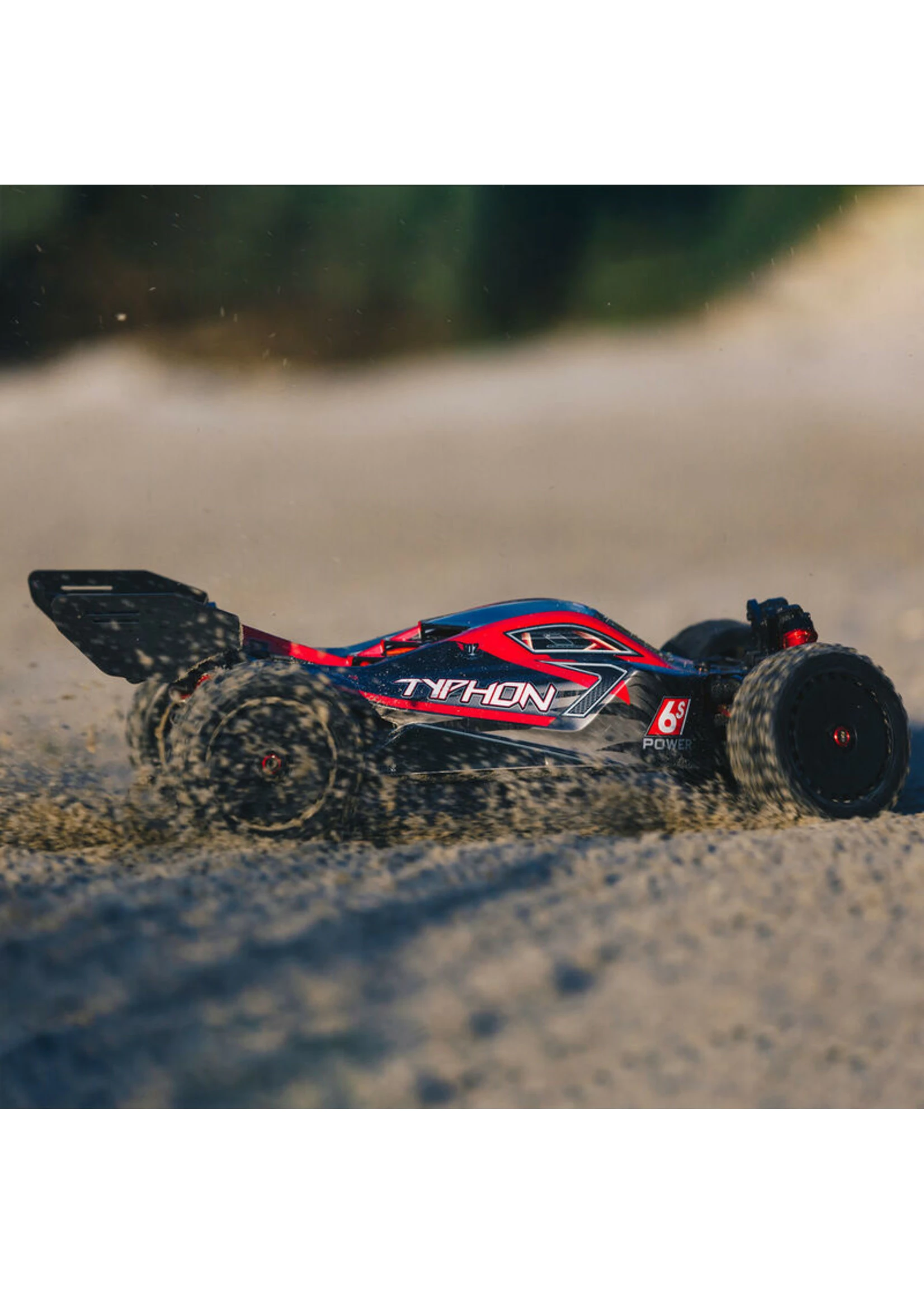Arrma 1/8 TYPHON 6S BLX 4WD Brushless Buggy With Spektrum RTR - Red/Grey V5 - Image 6