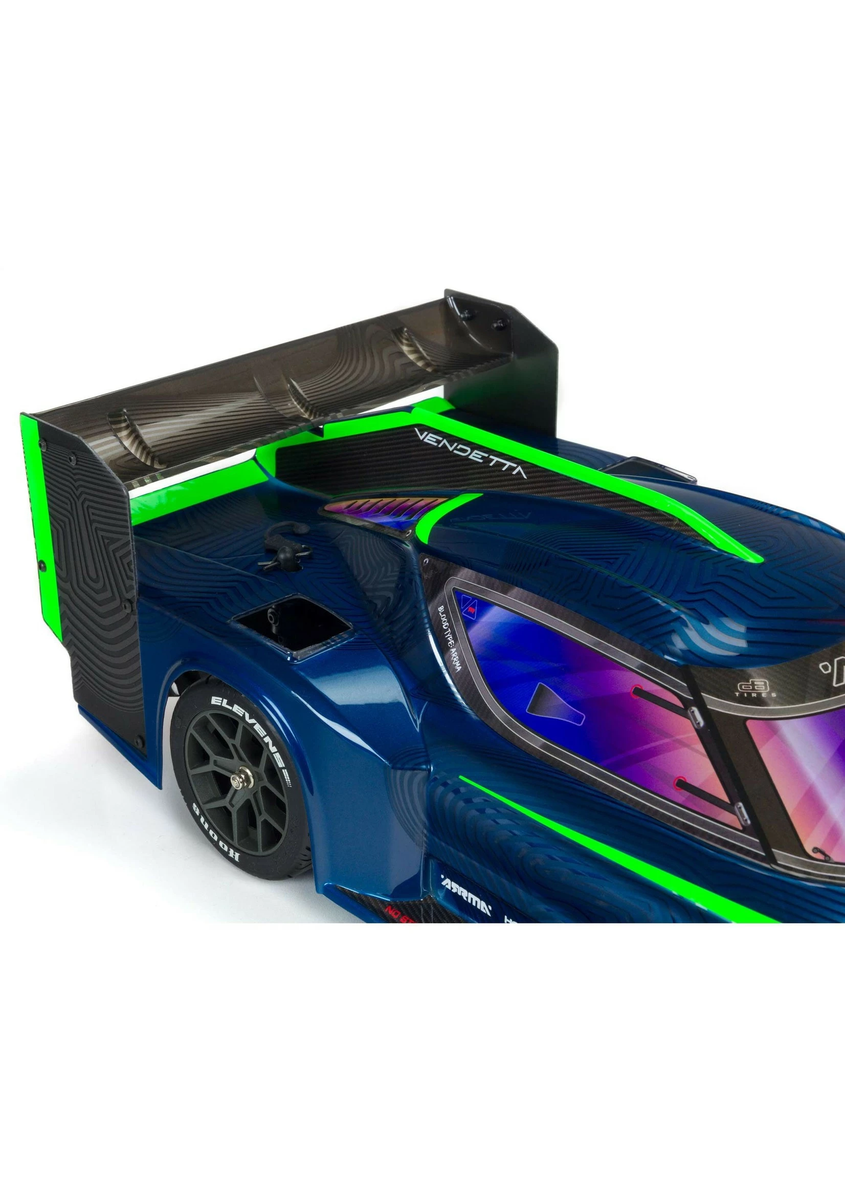 Arrma 1/8 VENDETTA 4X4 3S BLX Brushless All-Road Speed Bash Racer - Blue - Image 3