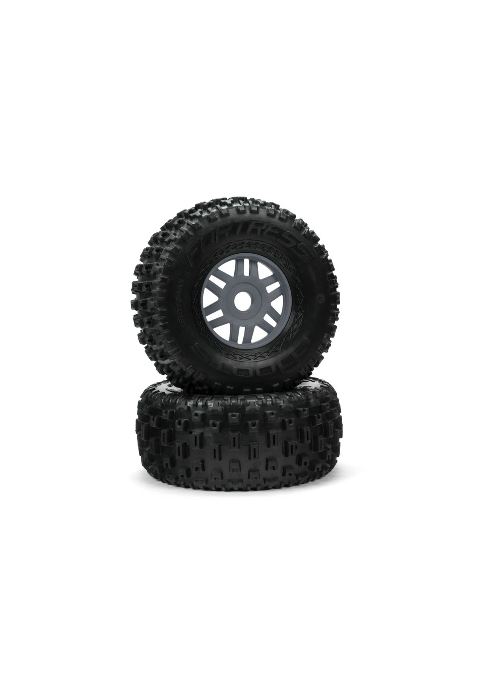 Arrma ARA550069 - DBoots Fortress Tire Set Glued Gun Metal