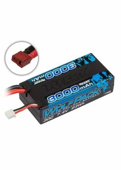 Associated ASC758 - WolfPack LiPo 3000mAh 30C 7.4V Shorty, With T-plug
