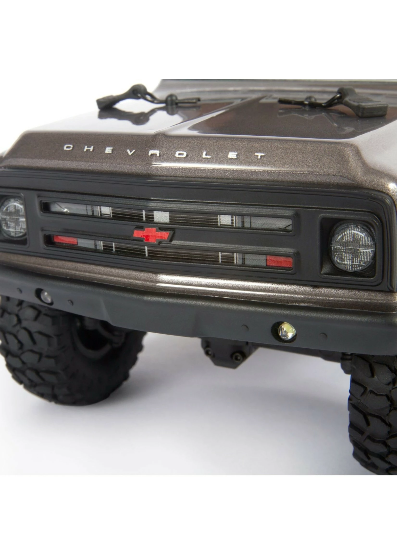 Axial 1/24 SCX24 1967 Chevrolet C10 4WD Truck Brushed RTR - Dark Silver - Image 4