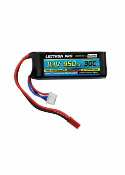 COMMON SENSE RC 3S950-30-L - 11.1V 950mAh 30C Lipo Battery With JST Connector For The Blade 200 SR X