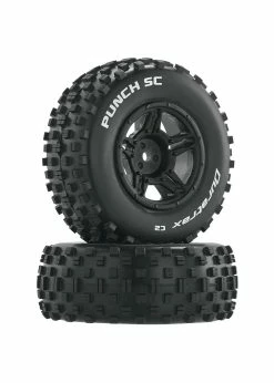 Duratrax DTXC3705 - Punch SC C2 Front Rear Mounted Tires: Slash 4x4 Blitz