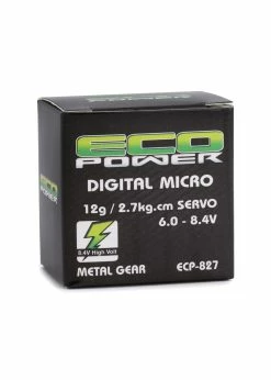 EcoPower ECP827 - 827 12g Digital Metal Gear Micro Servo - High Voltage
