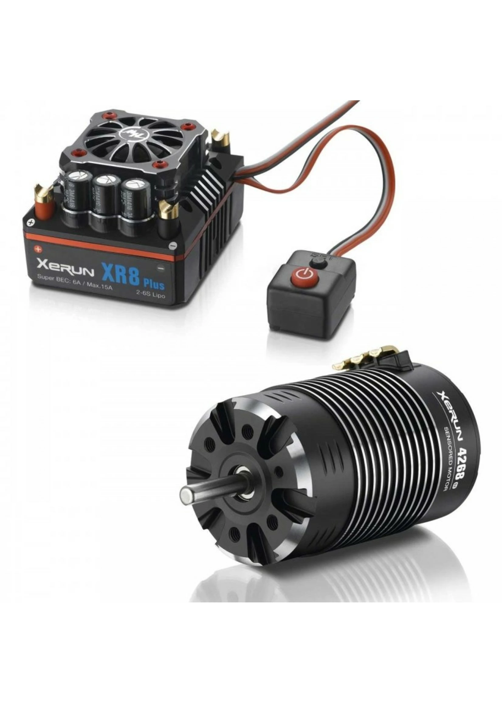 Hobbywing 38020424 - XR8 PLUS Combo (XR8 + 4268SD 2200kv G2)