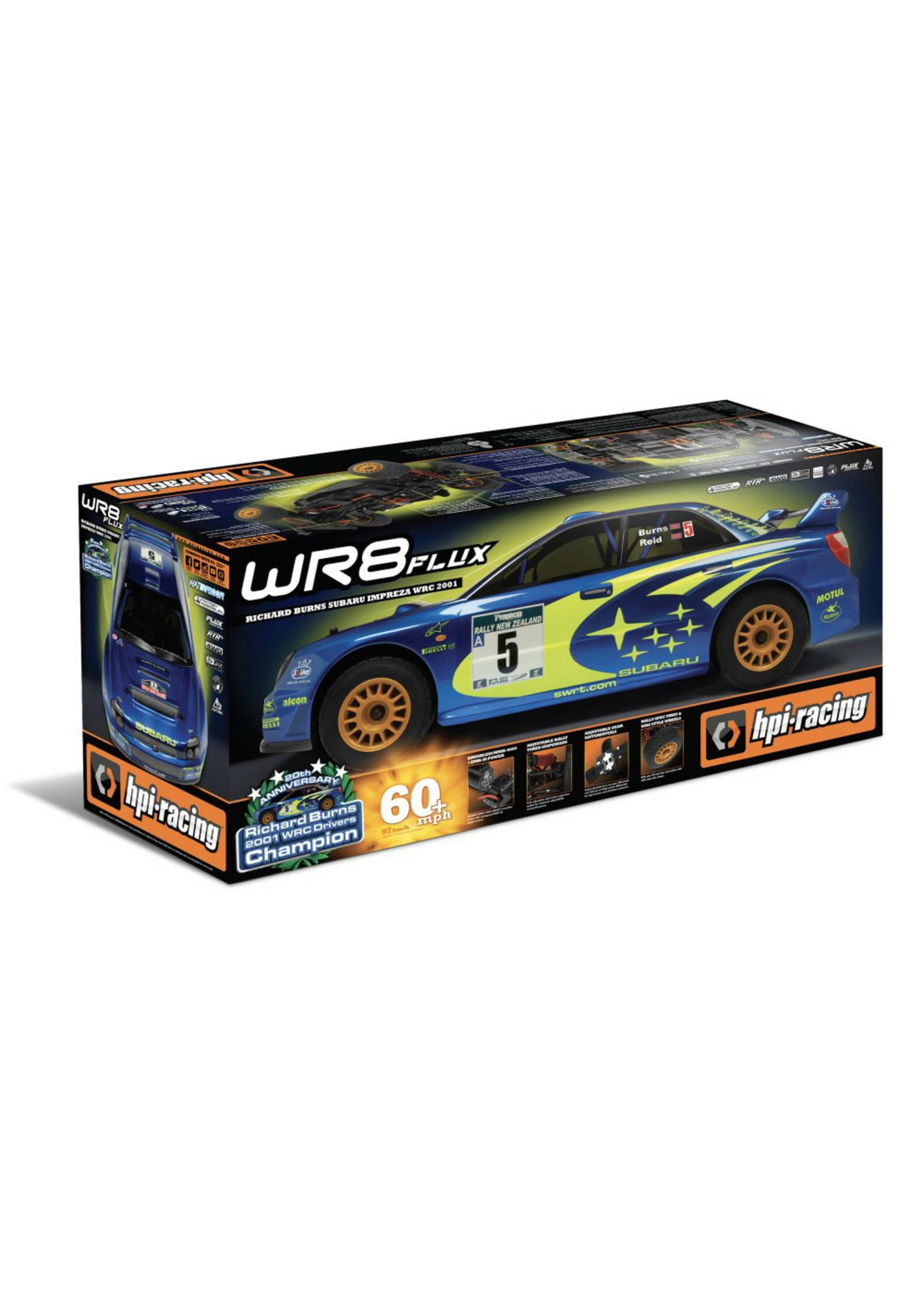 HPI 1/8 WR8 Flux WRC Subaru Impreza 4WD RTR Rally Car - Image 5
