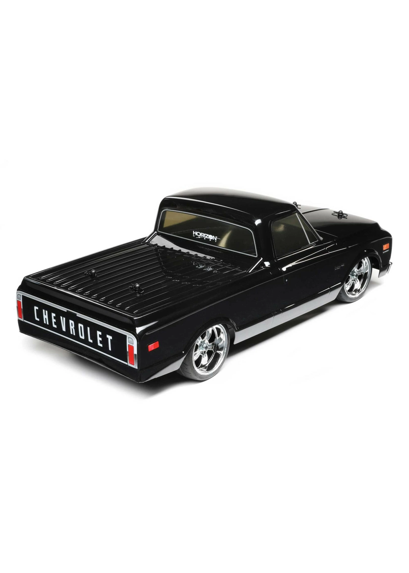 LOSI 1/10 1972 Chevy C10 Pickup Truck V100 AWD RTR - Black - Image 3