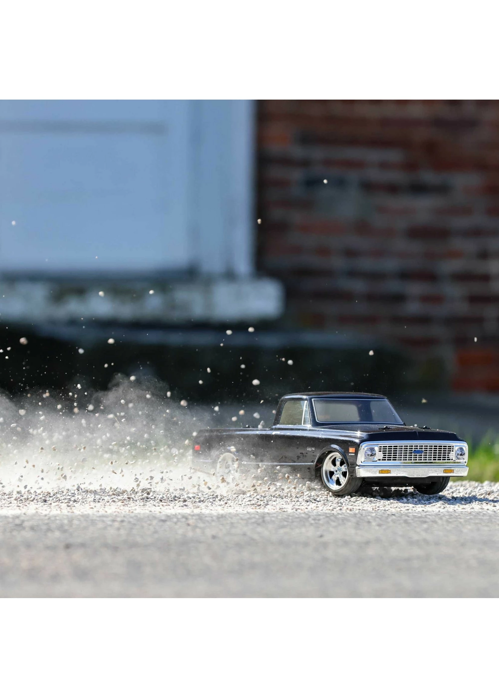 LOSI 1/10 1972 Chevy C10 Pickup Truck V100 AWD RTR - Black - Image 11