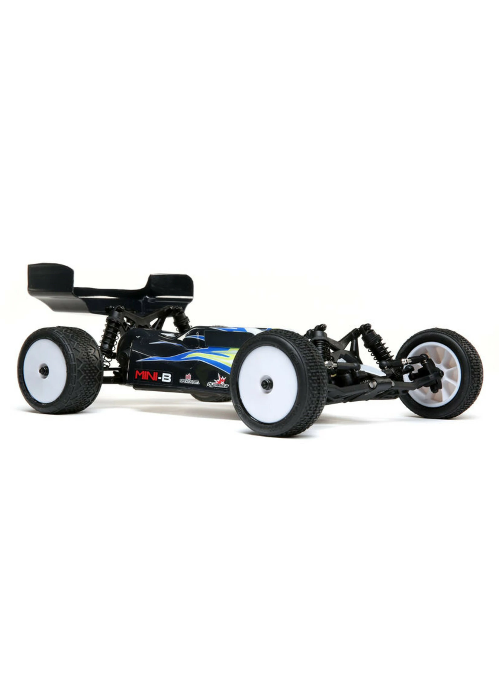 LOSI 1/16 Mini-B Brushed 2WD RTR Buggy - Black/White - Image 3