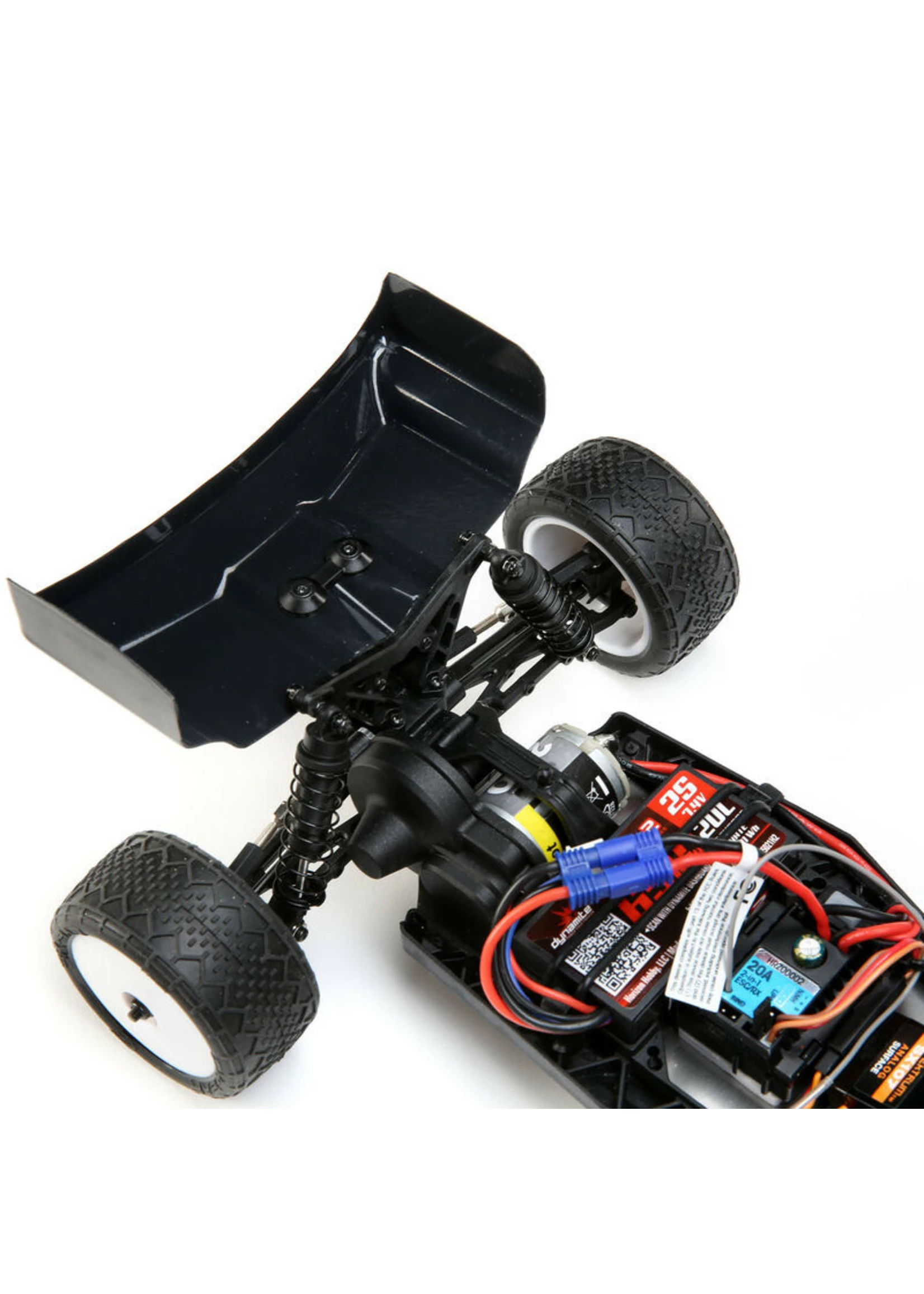 LOSI 1/16 Mini-B Brushed 2WD RTR Buggy - Black/White - Image 9