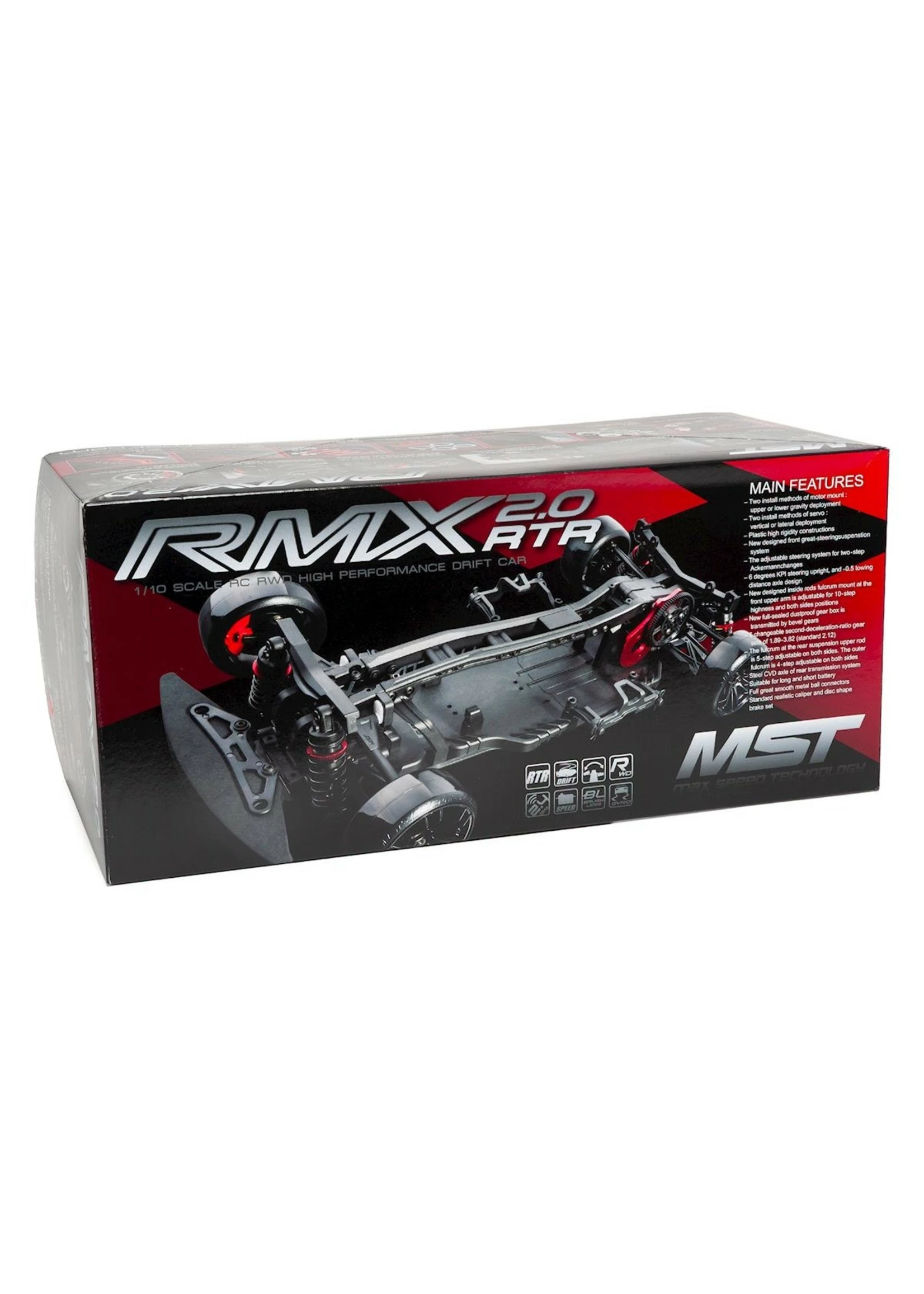 MST 1/10 RMX 2.0 2WD Brushless RTR Drift Car With AMG GT3 Body - Silver - Image 6