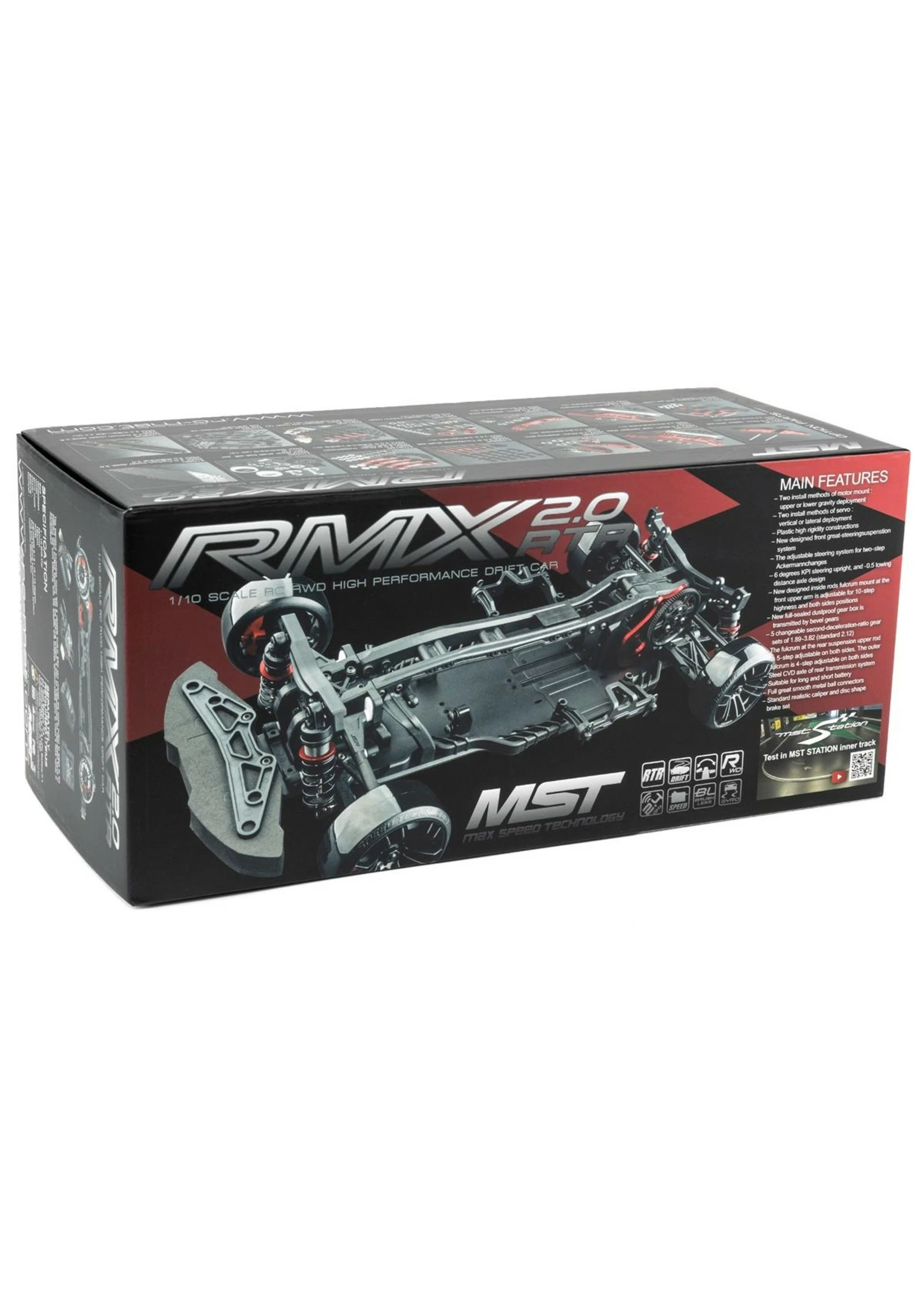 MST 533820GR - RMX 2.0 1/10 2WD Brushless RTR Drift Car W/LBMT Body (Grey) - Image 9