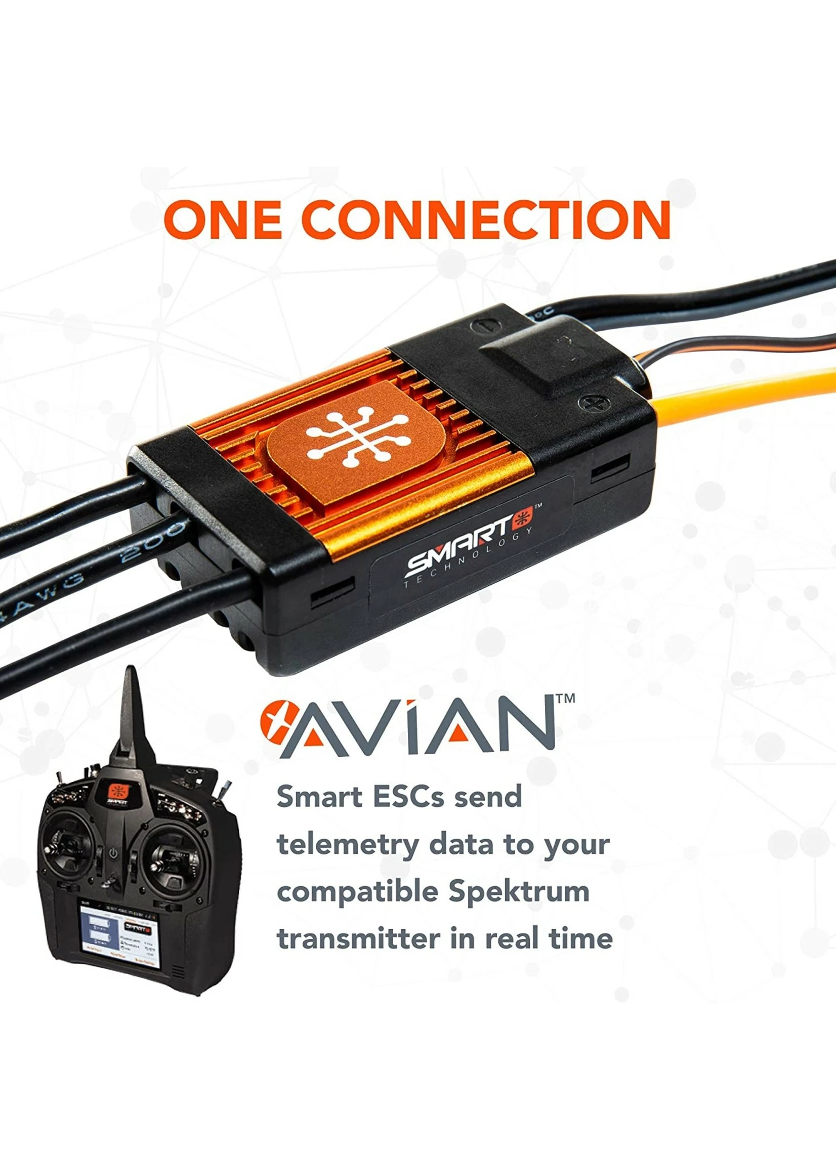 Spektrum SPMXAE1100 - Avian 100 Amp Brushless Smart ESC - 3S-6S - Image 7