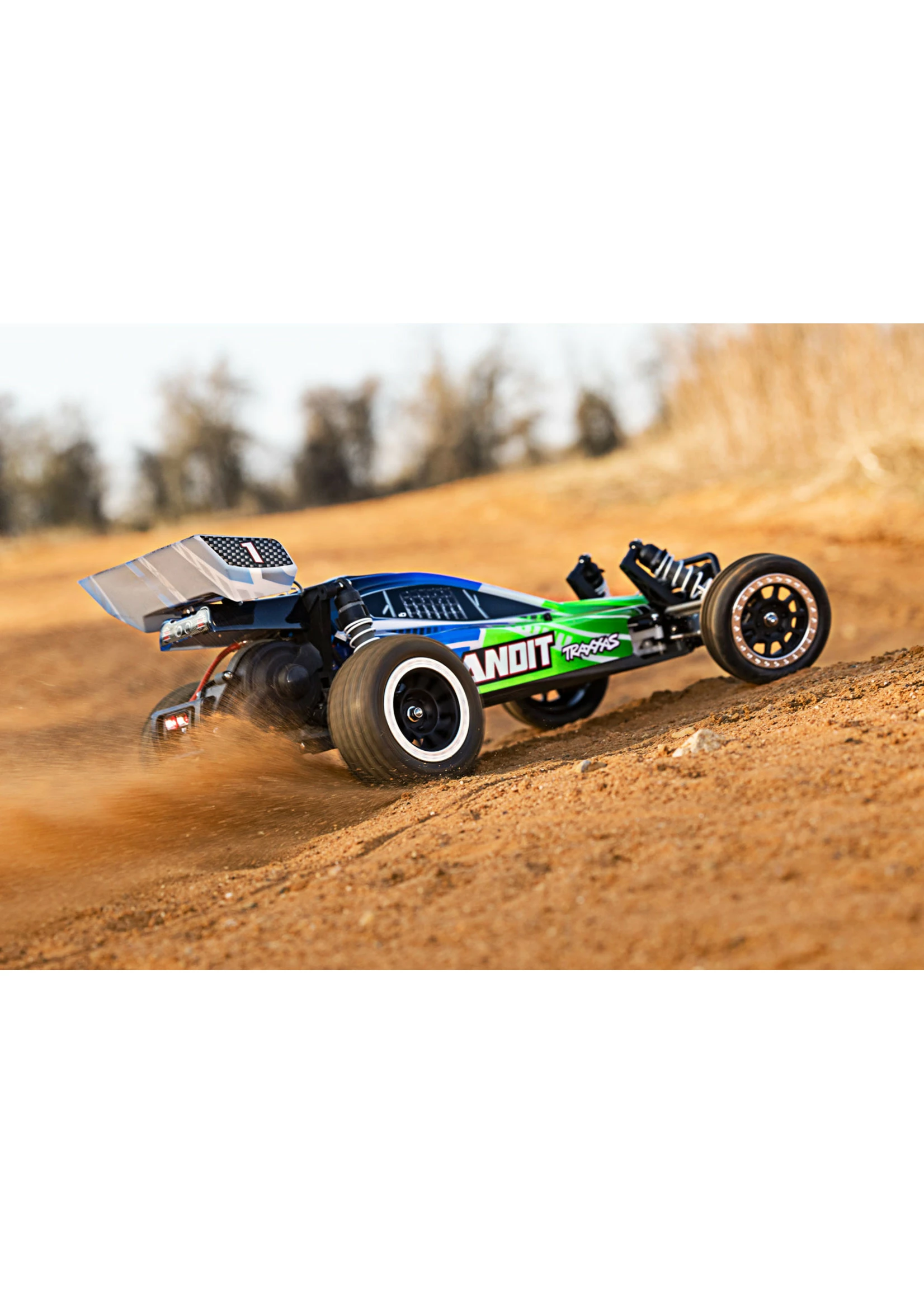 Traxxas 1/10 BanditĀ® XL-5 2WD RTR Off-Road Buggy - Green/Blue - Image 5
