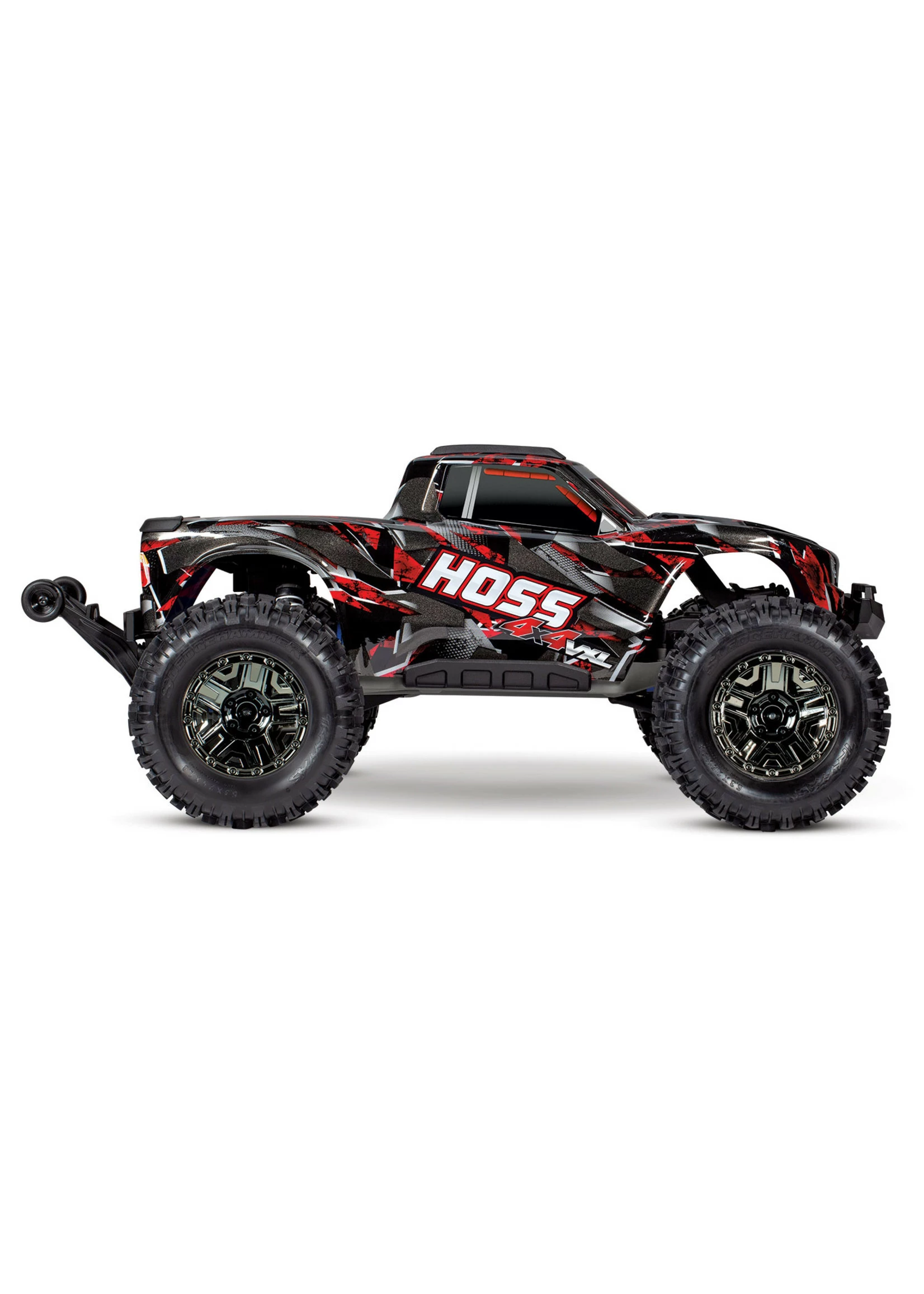 Traxxas 1/10 Hoss 4X4 VXL RTR Monster Truck - Shadow Red - Image 3