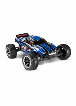 Traxxas 1/10 Rustler 2WD RTR Stadium Truck With Lights - Blue