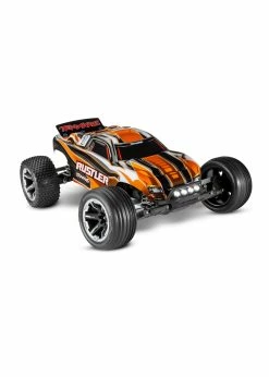 Traxxas 1/10 Rustler 2WD RTR Stadium Truck With Lights - Orange