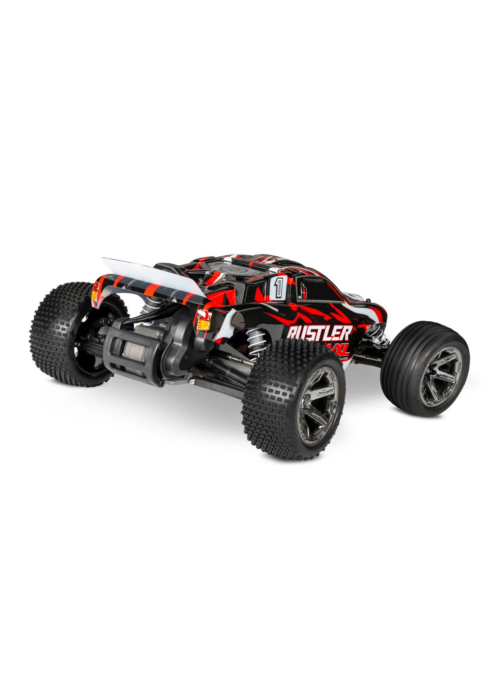 Traxxas 1/10 Rustler VXL 2WD RTR Stadium Truck With Magnum 272R - Red - Image 4