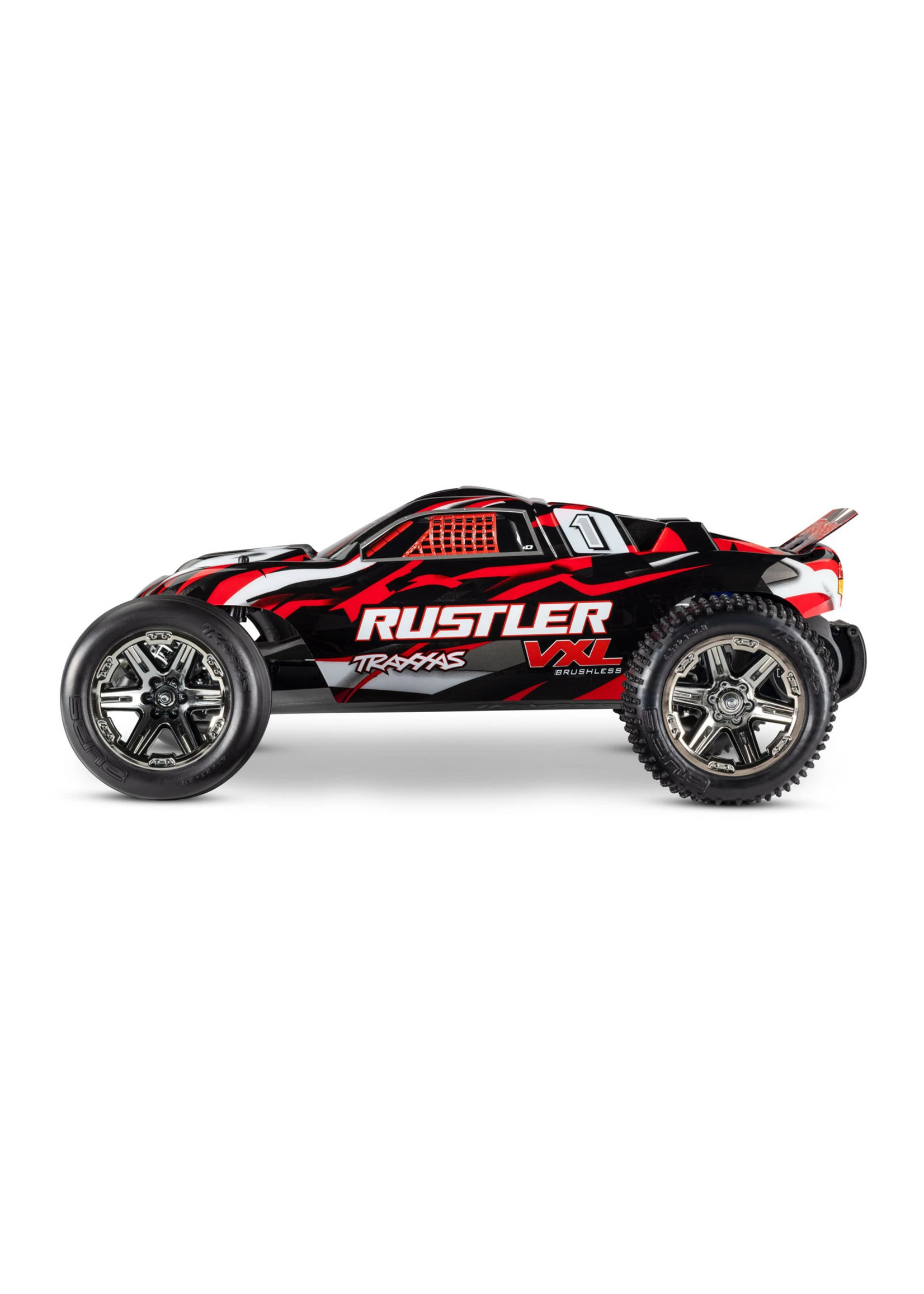 Traxxas 1/10 Rustler VXL 2WD RTR Stadium Truck With Magnum 272R - Red - Image 3