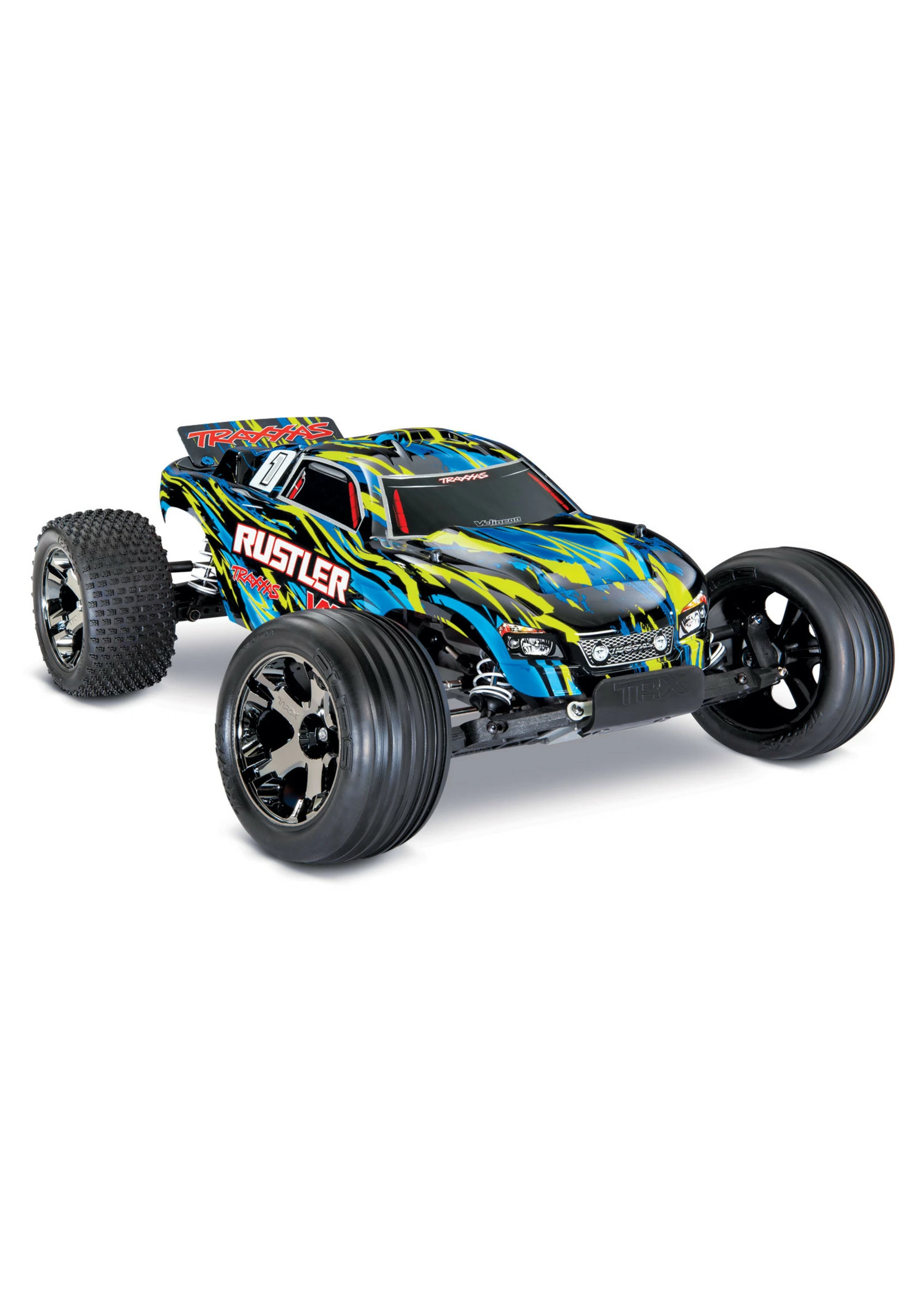 Traxxas 1/10 Rustler VXL RTR 2WD Brushless Stadium Truck - Yellow