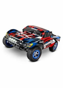 Traxxas 1/10 Slash 2WD RTR Short-Course Race Truck With Lights - Red/Blue