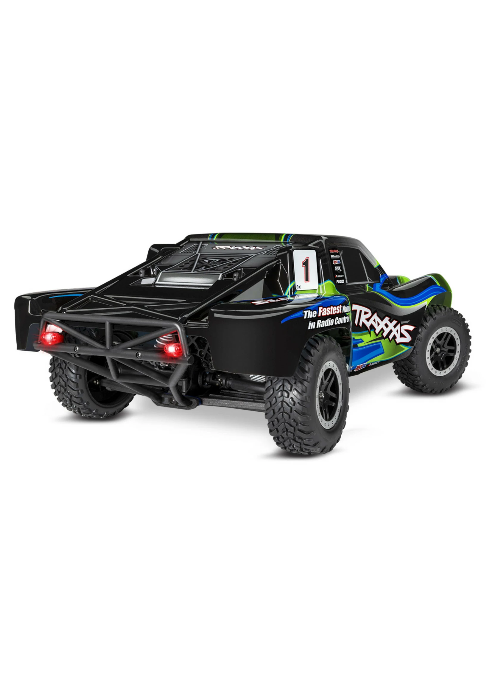 Traxxas 1/10 Slash 4X4 RTR Brushed SCT With LED Lights - Green - Image 4