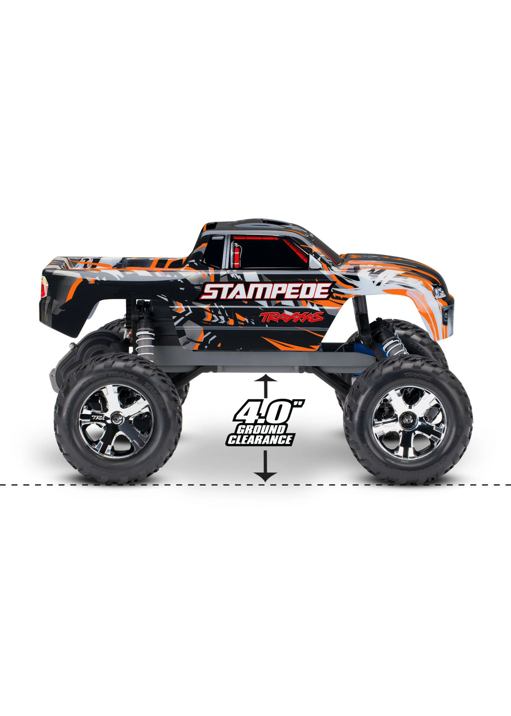 Traxxas 1/10 Stampede 2WD Monster Truck - Orange - Image 7