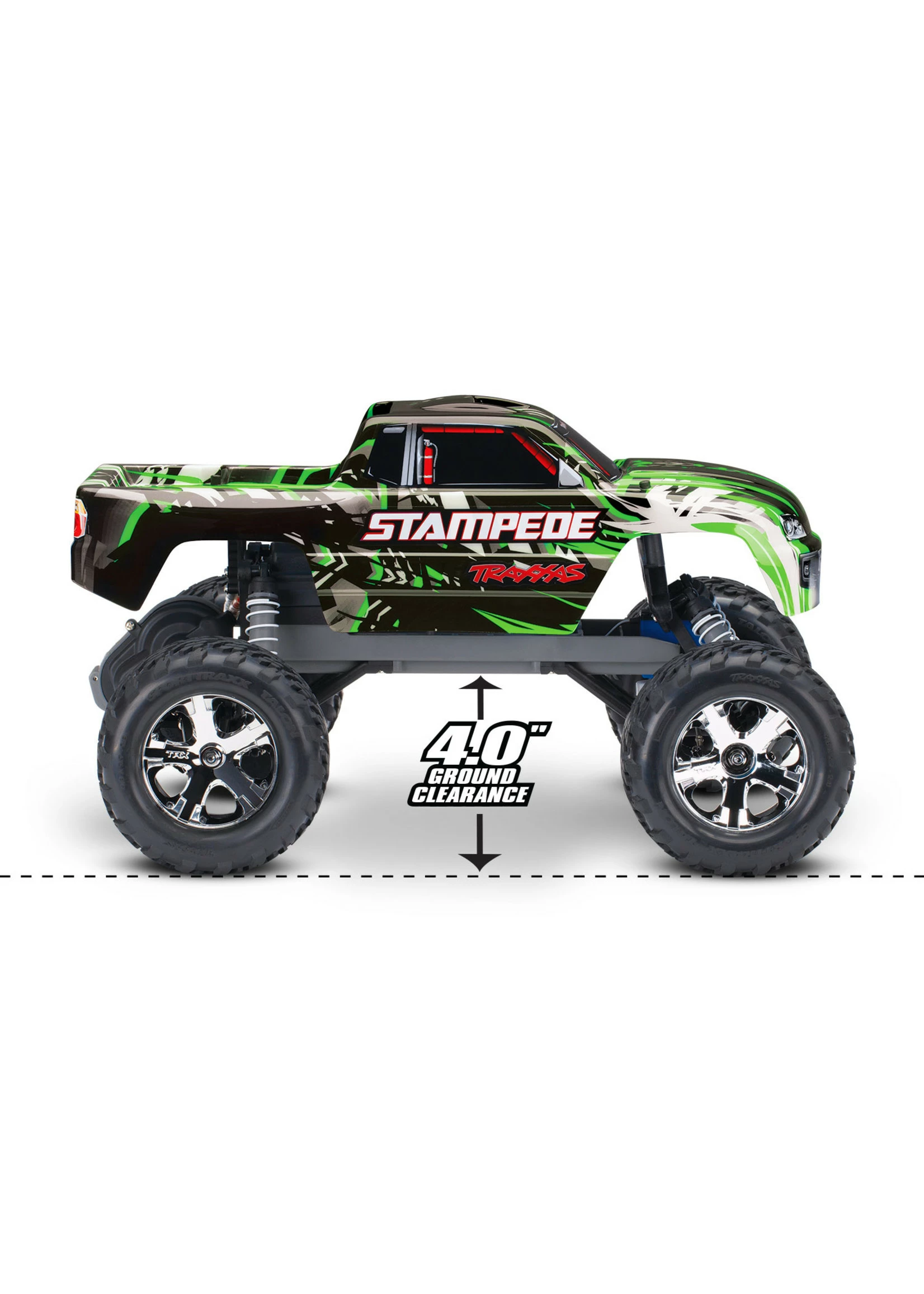 Traxxas 1/10 Stampede XL-5 2WD RTR Monster Truck - Green - Image 5