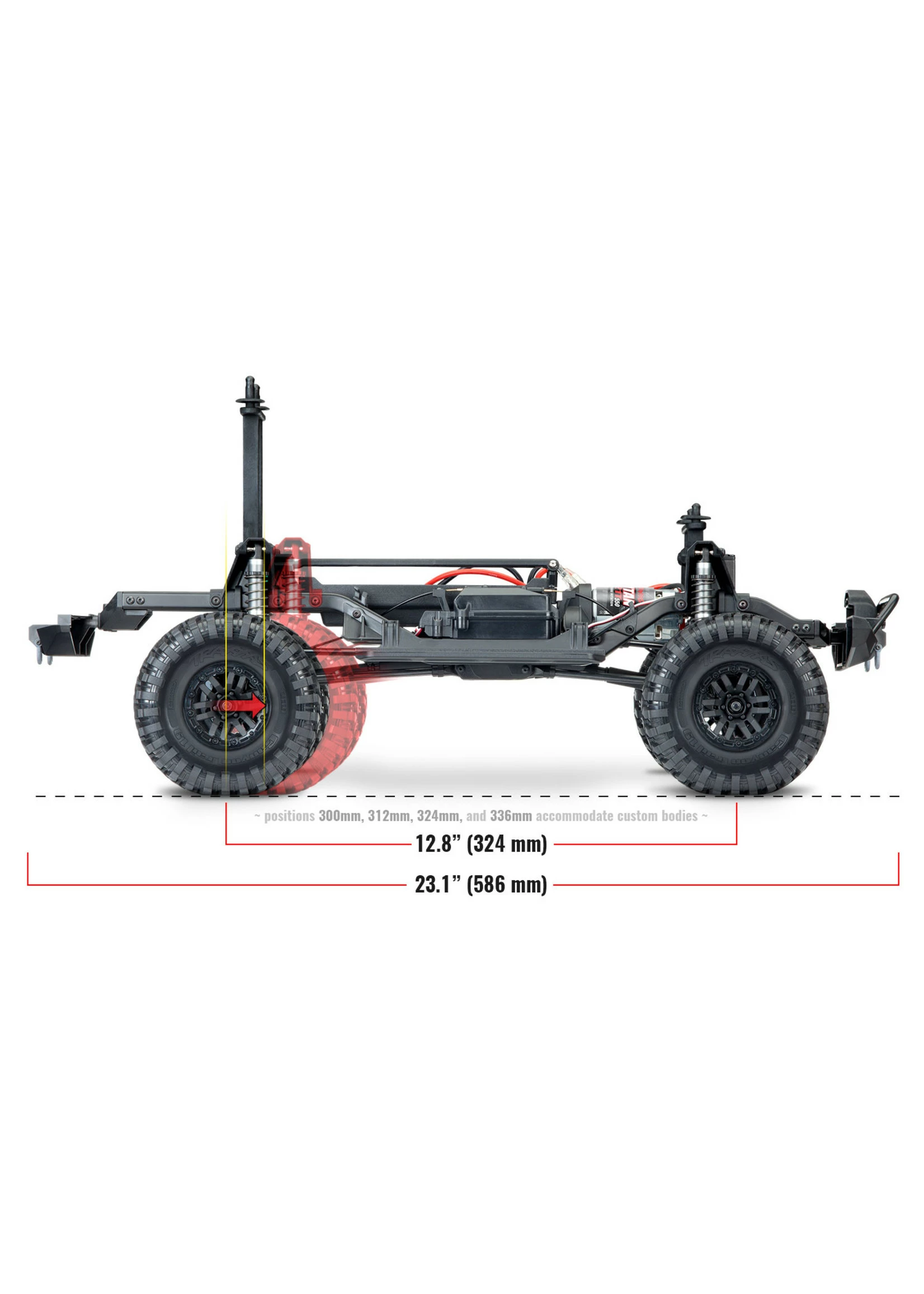 Traxxas 1/10 TRX-4 Defender RTR Scale And Trail Crawler - Red - Image 9