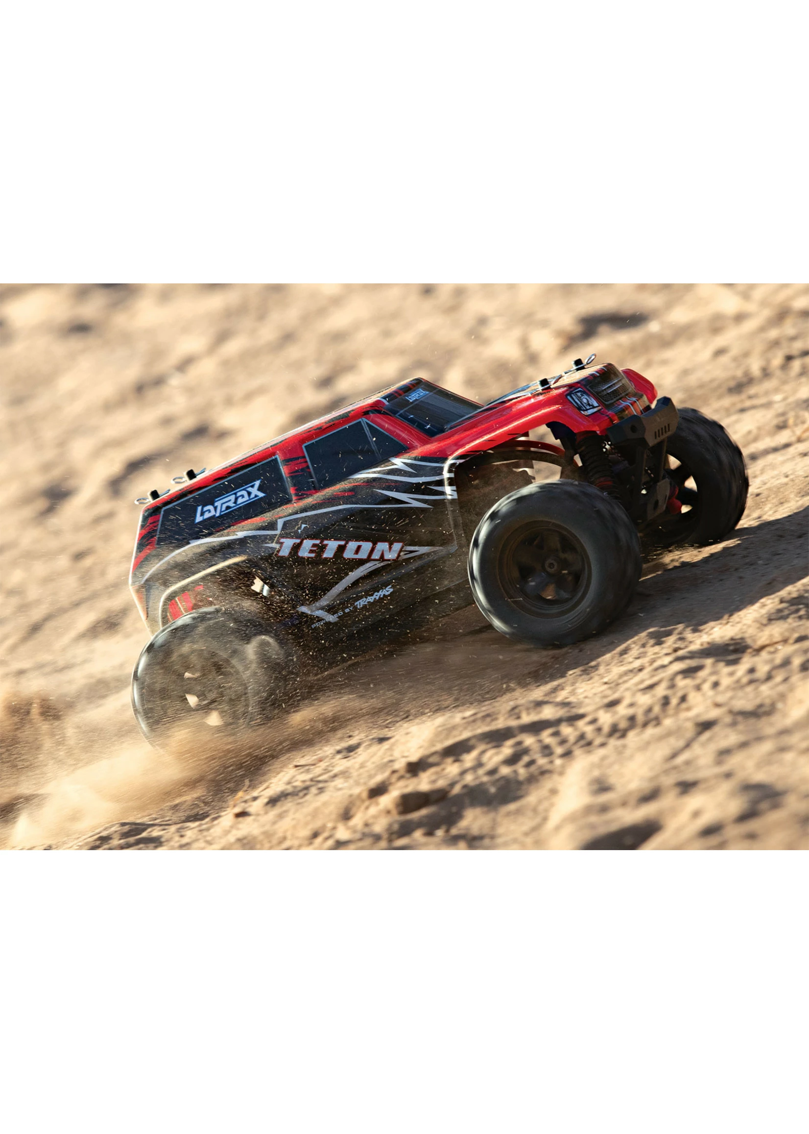 Traxxas 1/18 LaTrax Teton 4WD RTR Monster Truck - Red - Image 3