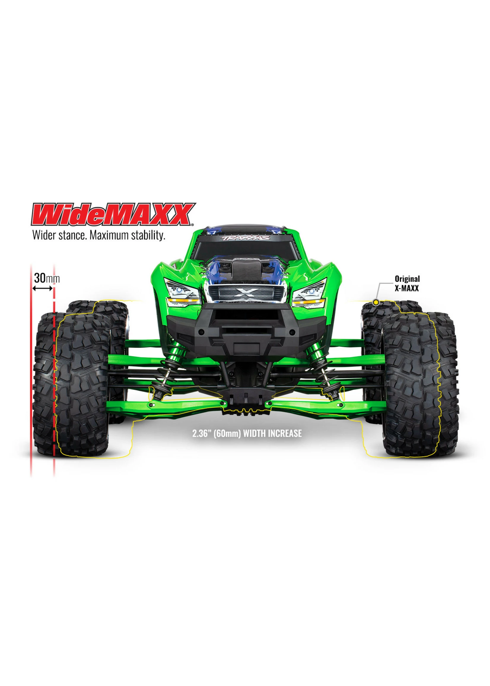 Traxxas 7895G - Suspension Kit WideMaxx - Green - Image 3