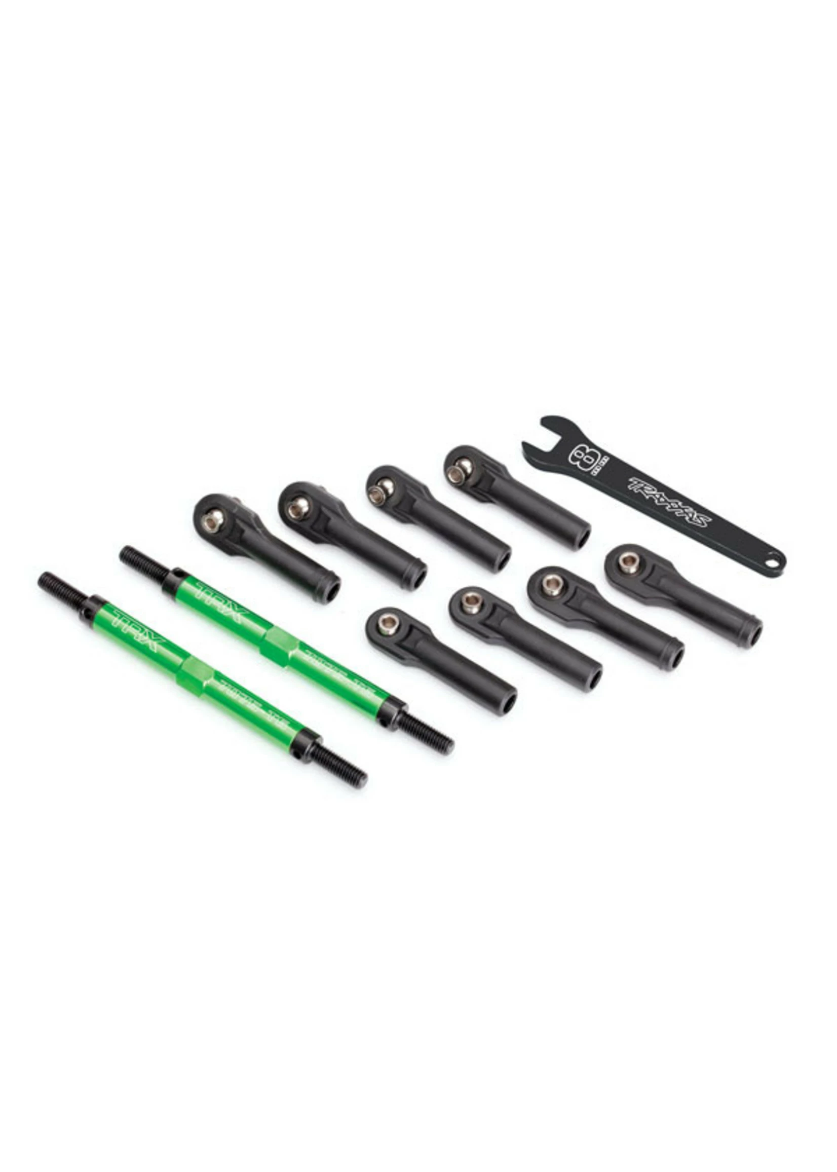 Traxxas 8638G - Aluminum Toe Links, E-Revo VXL - Green