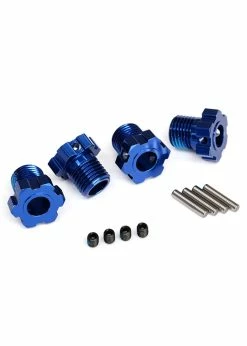 Traxxas 8654 - 17mm Wheel Hubs Splined For Maxx, E-Revo - Blue
